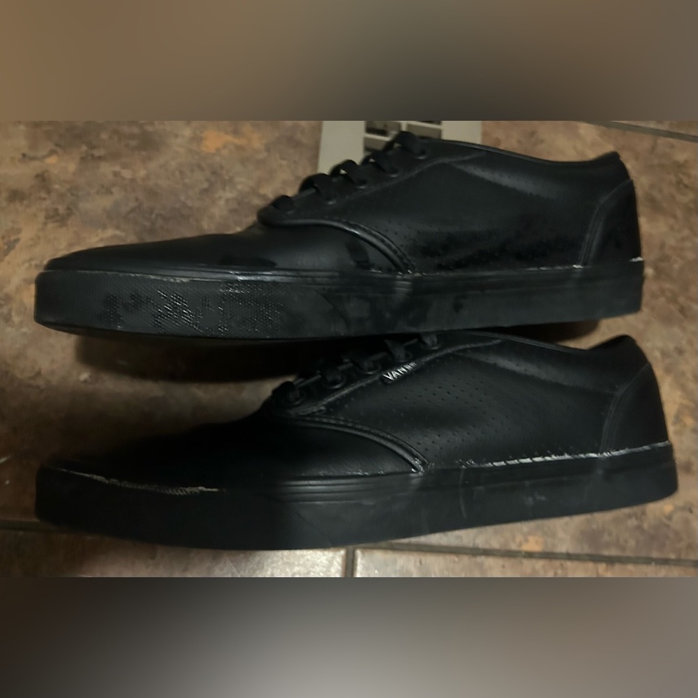 VANS 12 men’s skate Atwood black shoes skater sneakers $92 skateboard guys - Picture 2 of 8